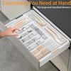 Scalable Kitchen Drawer Organizer Movable Partition Expandable Utensil Tray  Home