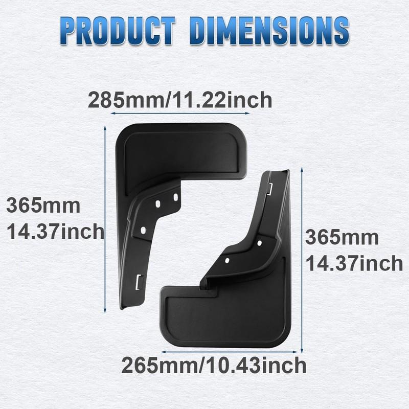 For Ford F-150 Lightning -2025 19 accessories Fender Splash Guards Front+Rear Mud Flaps Mud Flaps