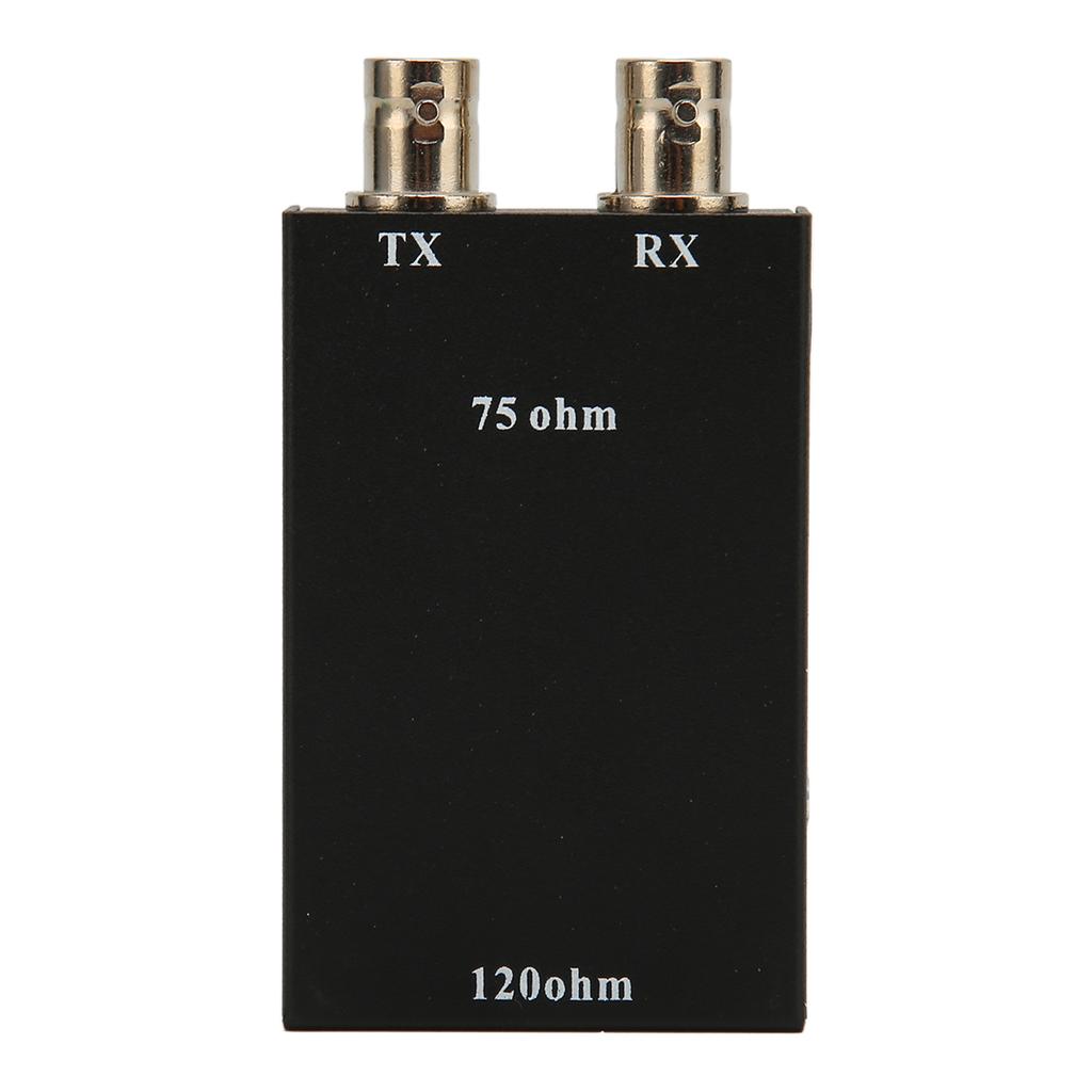 75ohm BNC To 12ohm RJ45 Ethernet Adapter Heat Dissipation G.703 Balanced To Unbalanced Converter