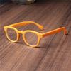 Round Frame Retro Reading Glasses Women Presbyopic Eyeglasses Spring Hinge Readers Fashion Orange Unisex