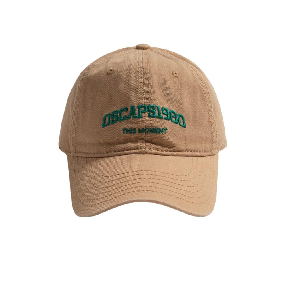 Korean Style Letter Embroidered Cap Cotton Cotton Peaked Hat Sunscreen Baseball Cap  Boys Girls