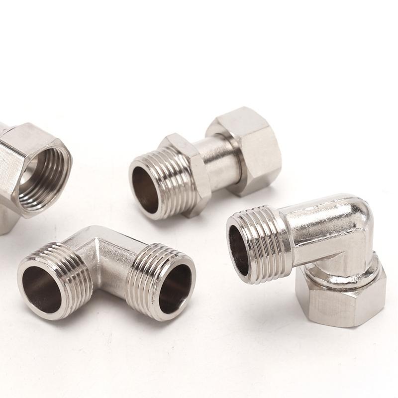Fiting din alamă pentru țevi BSP de 1/2" Filet interior/exterior Cot Tip Fitinguri pentru țevi de cupru Adaptor apă ulei gaz