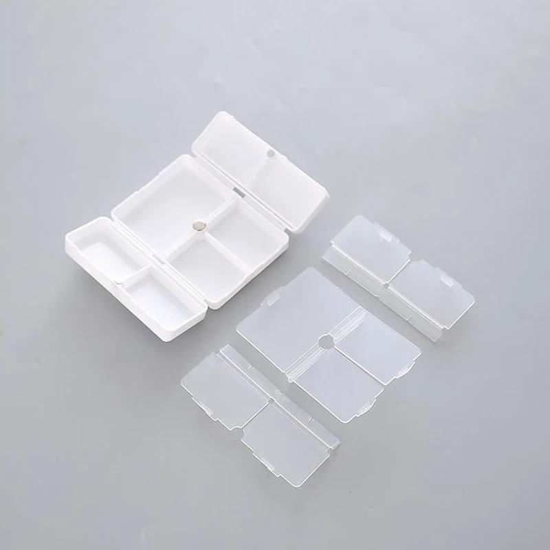 7 Grids Organizer Container For Tablets Travel Pill Box Seal Up Small Blank Detachable Medicines