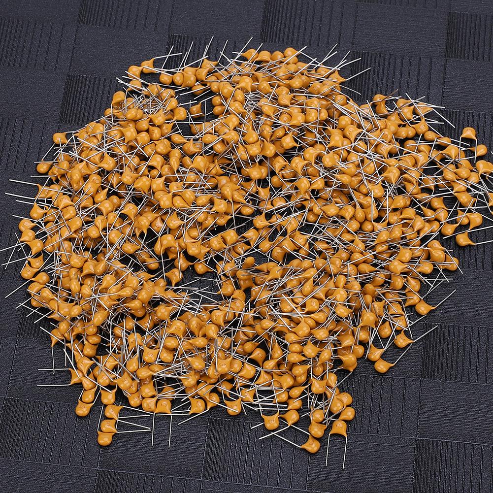 1000Pcs Ceramic Capacitor InLine Monolithic 4.7UF Pin Pitch 5.08MM DC50V Deviation 10%