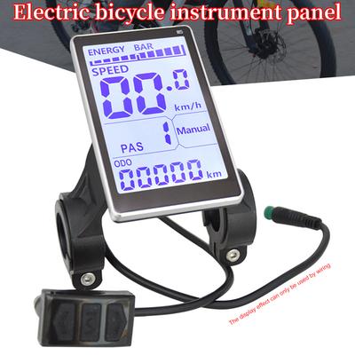 Electric Bike LCD Display Screen Universal Electric Bike LCD Display Meter Electric Scooter Panel Screen for Electric Bike