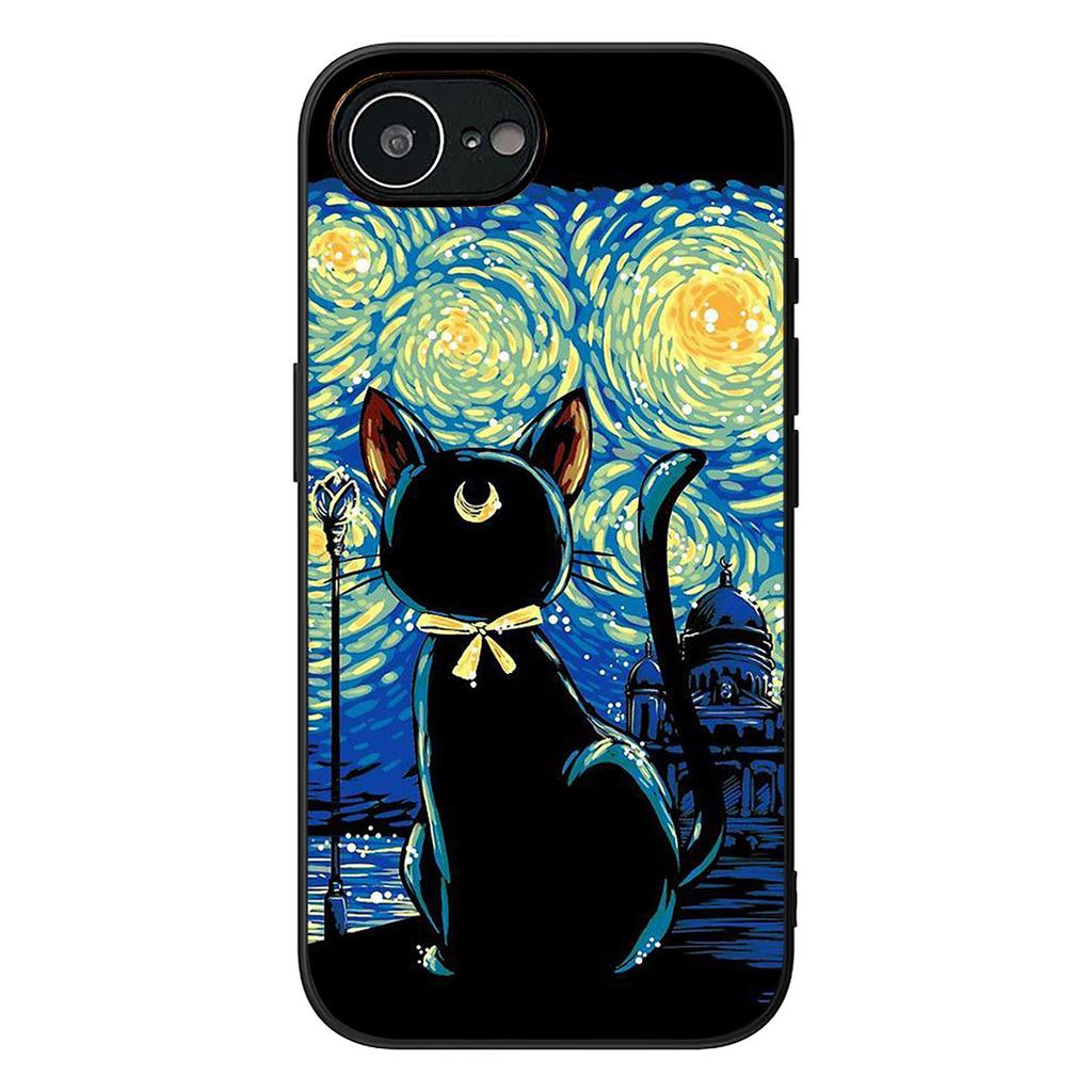S-Sailors Anime Girl Moon Protective Cover for Apple iPhone 16 17 Air 14 15 Pro Max Plus 16+ 16E 14+ ProMax Phone Case