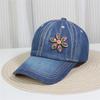 Fashionable Multiple Styles of Glittering Sequin Frayed Denim Baseball Caps, Suitable for Street Performances and Daily Outings