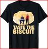 Taste the Biscuit Funny Black Cotton T-Shirt Unisex T-Shirt