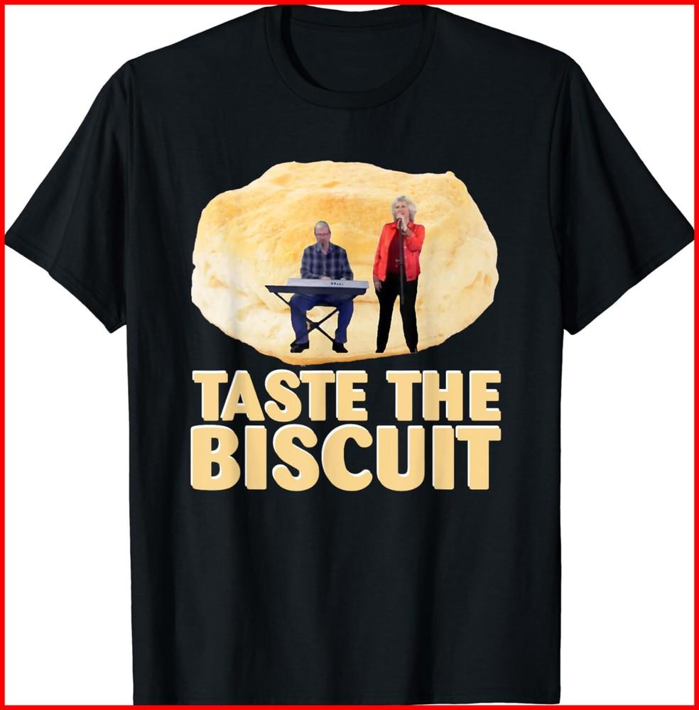 Taste the Biscuit Funny Black Cotton T-Shirt Unisex T-Shirt S