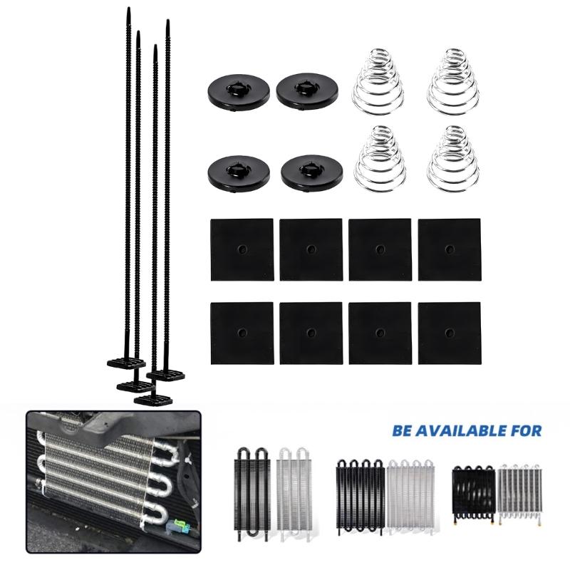 Radiator Fan Mount Zip Ties Clips Electric Transmission Coolers Mounting Tie Strap Universal Fan Mounting Kit Easy Setup