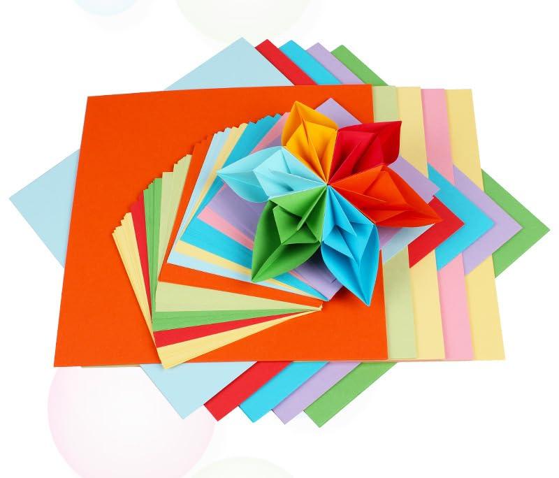 Edinstry Origami Square Origami Paper Crane Art Craft Paper Art DIY Craft Decorative 50pcs Paper, Double-Sided Sheets, Design, Gift, Paper, 1515cm,