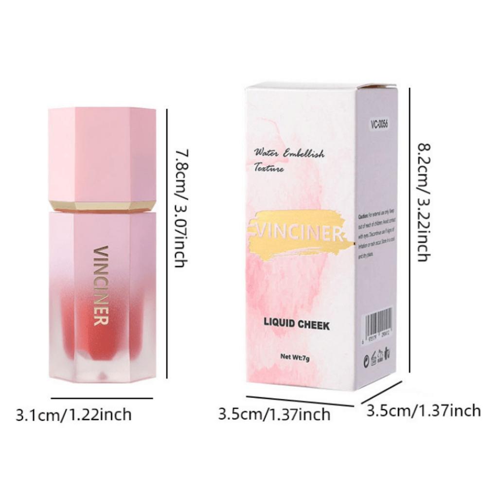 Explosiver 8-Farben Flüssig-Rouge Langanhaltend Matt Seidig Zartes Rouge Natürliche Farbe Make-up Schönheit