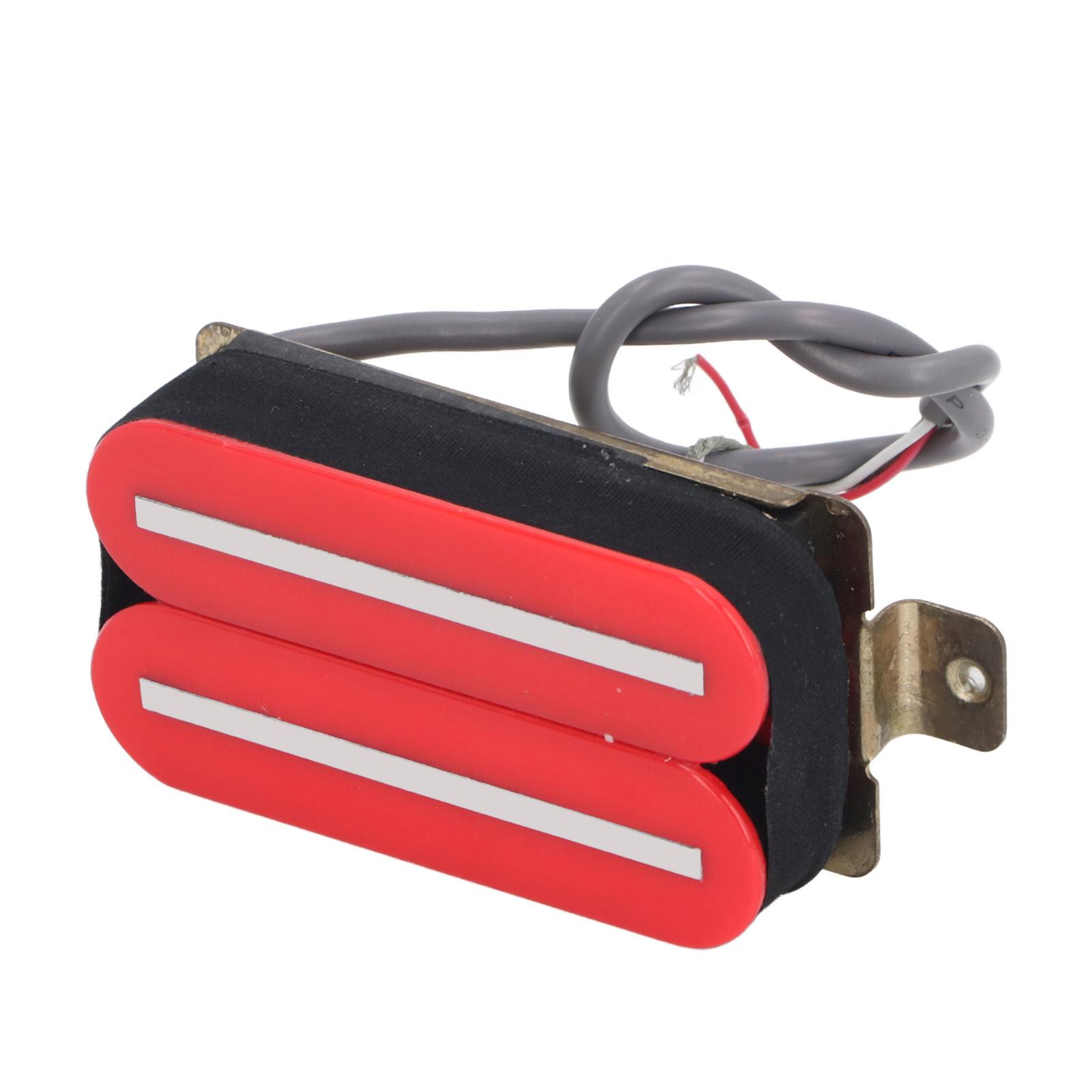 Electric Guitar Humbucker Pickup High Output Dual Hot Rail Dual Coil Pickup for ST SQ Red