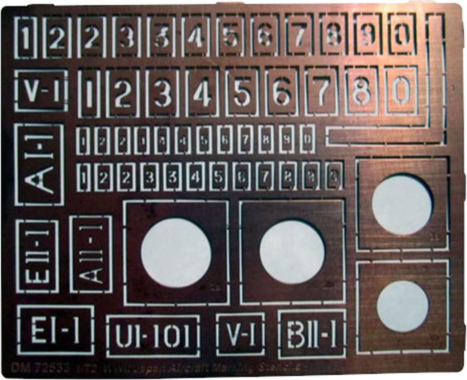 

Dan Models Травлёный шаблон для маркировки самолётов Императорского флота Японии Инструмент для хобби-окраски DAN72533 1/72