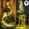 LED Waterfall String Light Solar Powered Firefly Vine Fairy Light for Patio Party Indoor Garden Holiday Chrismas Tree Decoration