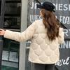 Autumn Winter Thicken Warm Parka Women Casual Solid Color Big Pocket Loose Short Jackets Outwear
