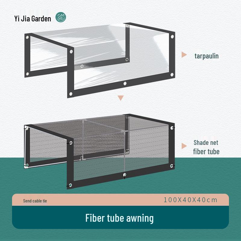 All-Weather Balcony Sunshade & Greenhouse Set for Heat Insulation and Rain Protection