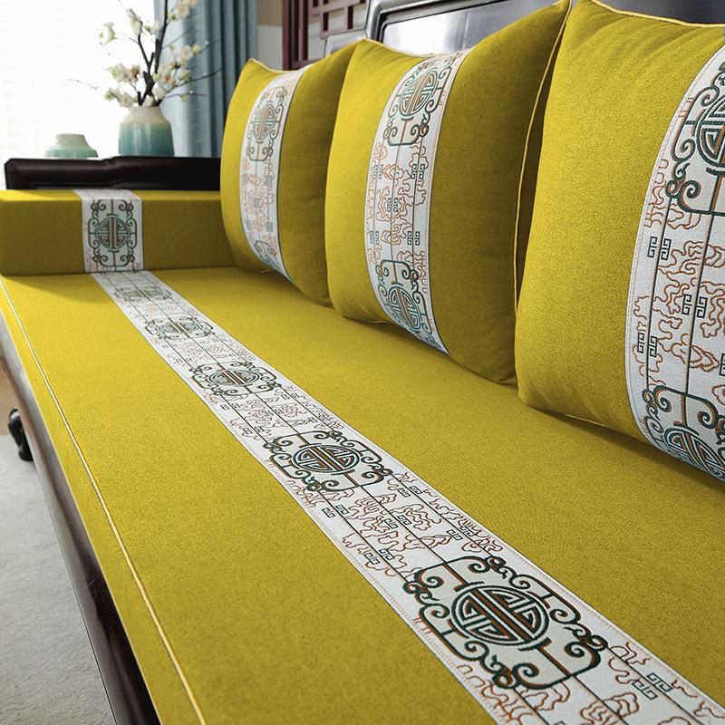 Sofakissen aus Palisanderholz, neue Möbel aus Massivholz im chinesischen Stil, rutschfest, verdicktes Sitzkissen aus hochdichtem Schwamm