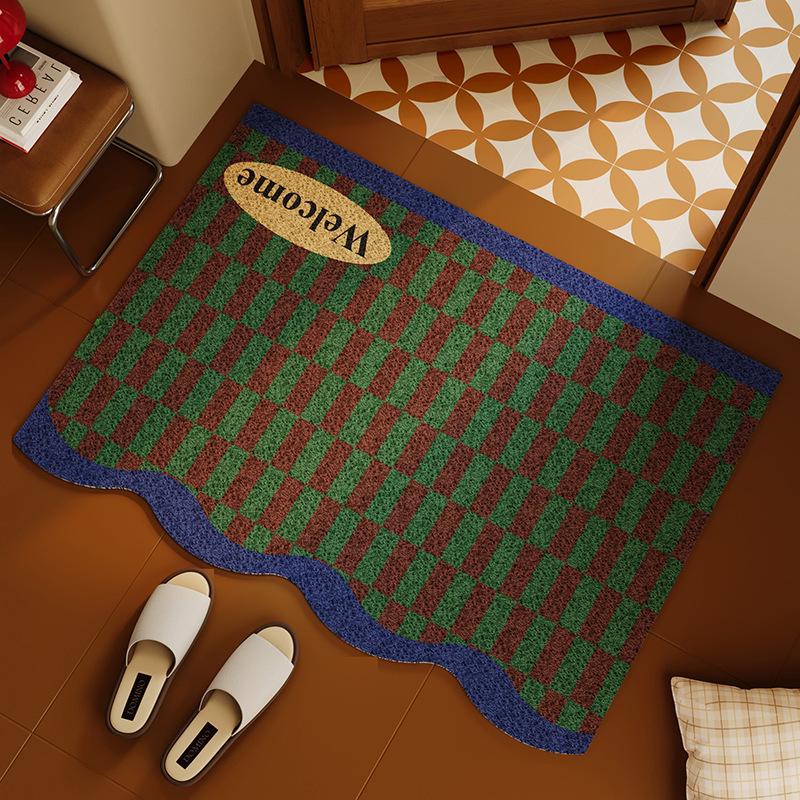 American Style Anti-slip Entrance Doormat: Mud Scraping, Dirt Wiping, Wear-resistant, Cuttable Hallway Mat