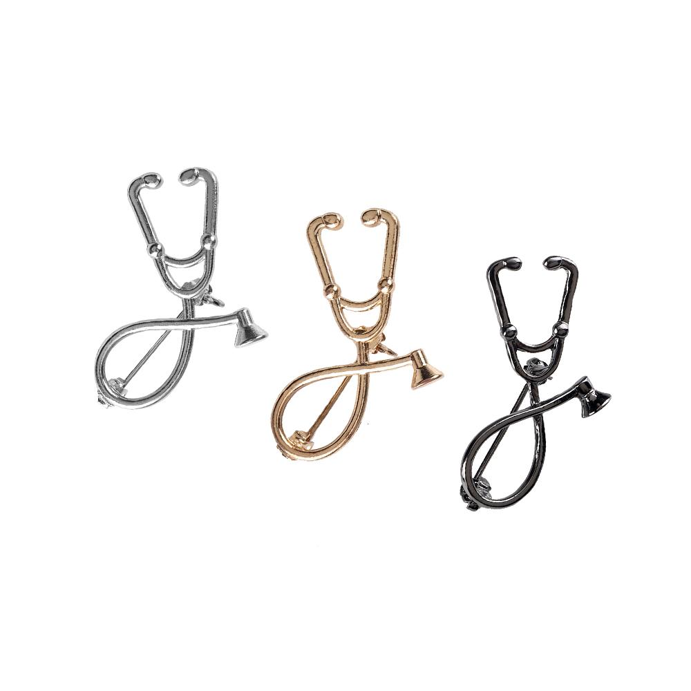2-4pcs/set Creative Medical Pins Needle Stethoscope Heart Organ Brooch for Nurse Doctor Bag Lapel Badges Jewelry Gifts Wholesale