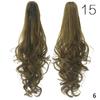 15 Colors Long Curly Claw Clip Drawstring Ponytail Hair Extensions Blond Hairpiece Wigs