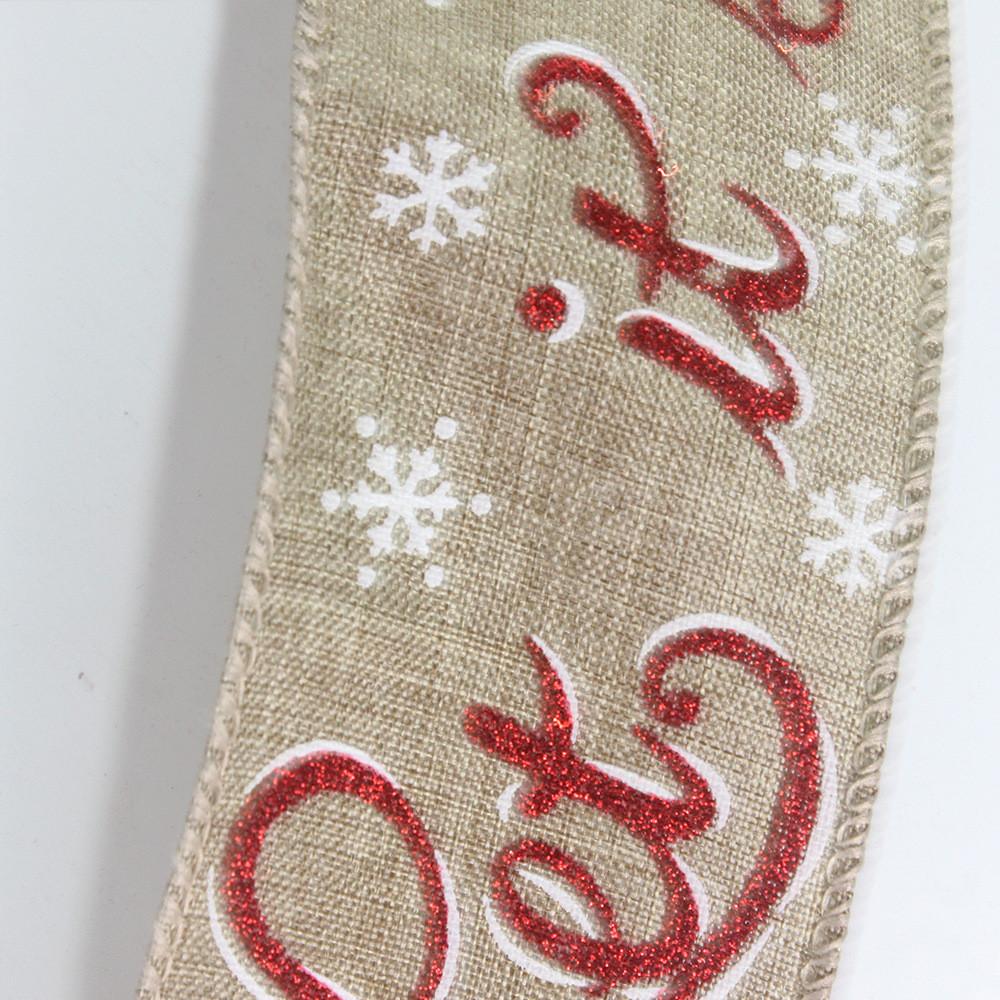 Stylish 2 Meter Christmas Ribbon For Elegant Diy Holiday Crafts And Decorations Festive