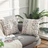 PC Retro Linen Pillow Cover Timeline Birthday Data Design Cushion Case for Book Lovers Home Art Decor
