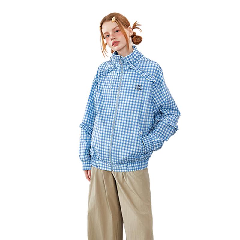 

UNIFREE Women s Lightweight Ruffle Trim Sun Jacket S