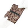 Indenya Inden Business Card Case, Large Capacity, Deerskin, Purple with White Lacquer, Grape Pattern, 2501-16-120