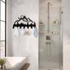 Metal Forest Key Hook 9.84 Inch Wall Mounted Key Holder for Keys Coats Hats Artwork Office Kitchen Bathroom Wall Decor