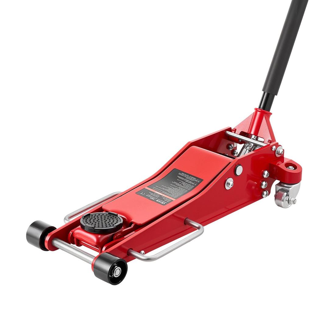 Low Profile Floor Jack, 3 Ton Capacity, Aluminum Racing Floor Jack with Dual Pistons Quick Lift Pump, Hydraulic Trolley Car Lift for Sports Cars,