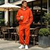 Herren Color Zip-Up Hoodie und Jogginghosen Set Lockerer Schnitt Drop Shoulder 2-teiliger Trainingsanzug