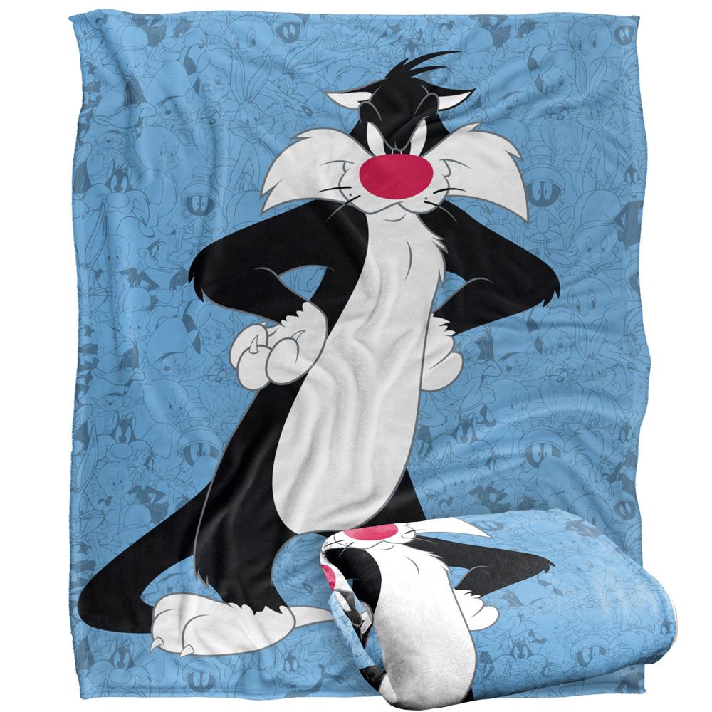 Looney Tunes Character Collage Sylvester Blanket