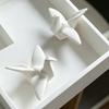 Yousheng Geometric Origami Cranes Figurine, Modern Cranes Sculpture, Minimalist Shelf Accent, Nordic Creative Cranes Sculpture for Desk