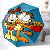 1pc Garfield Automatic Open/Close Umbrella - Compact Travel Umbrella with 8-Rib Durable Frame Yy251023082