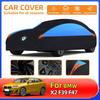 JXTO9 For X2 F39 F47 Full Car Covers Outdoor Waterproof Sun Rain Snow Dust Resistant Protection UV Car Cover Black Blue Dual Color