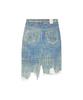 Camper Lab Paint Denim Skirt Sand Blue Au00032-002