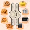 Silicone Bread Sling for Dutch Oven Baking, 2 PCS Easy Clean and Reble Sourdough Silicone Baking Mat with Long Handles, Non Stick, Easy to Transfer