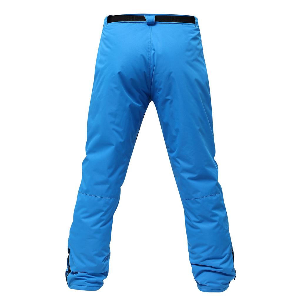 Men's Solid Color Warm Thick Waterproof Pocket Strap Ski Pants For Men