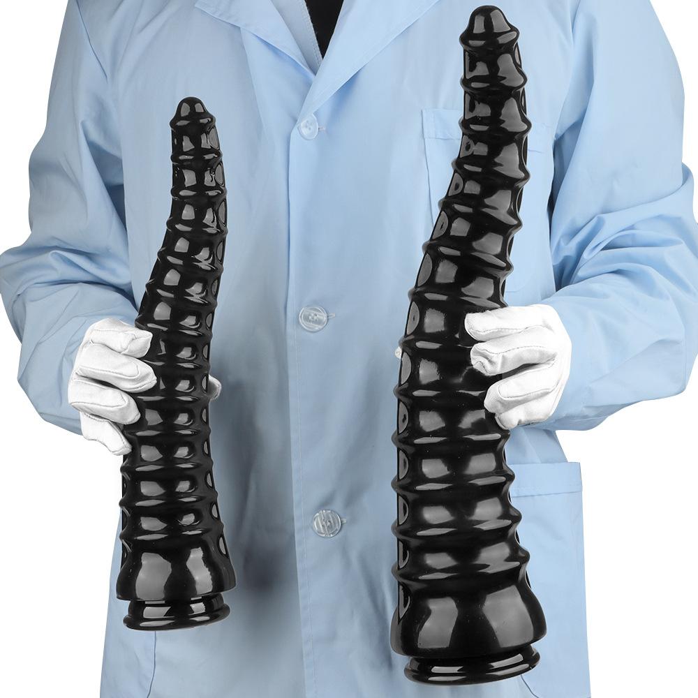 Black PVC Dildo Butt Plug with Suction Cup Masturbator Sex Toy Fisting Realistic Penis Big Dick Strap On Cock