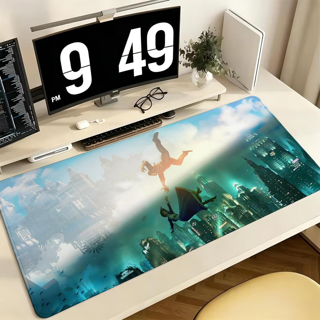 Pro ESports Xxl Gaming Mousepad Extra Large NonSlip Stitched Edge Keyboard Laptop Desk Mat For Pc Gamer Hot Game Bioshock