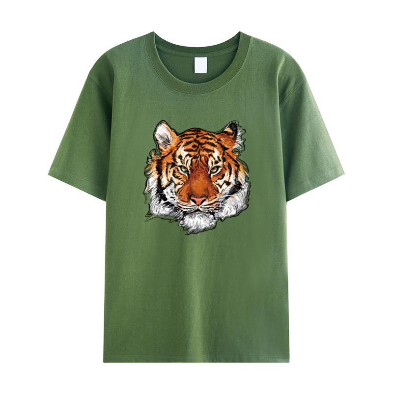 Tygrysie naszywki termiczne na bluzy z kapturem Bluza z nadrukiem Etykieta na ubrania DIY Zwierzęta kreskówkowe