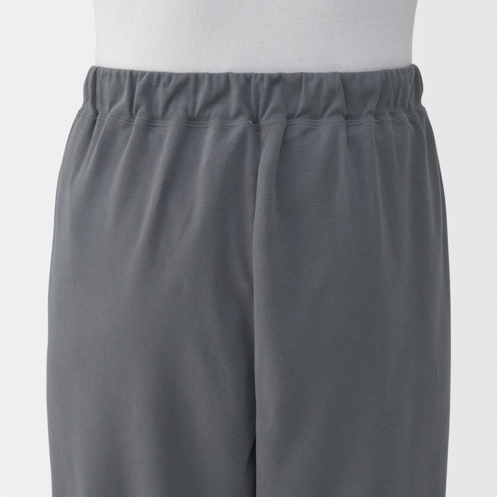 MUJI Smooth Knit Long Sleeve Loungewear Set Charcoal Size L Men's (FB0ZJA5A), Gray,