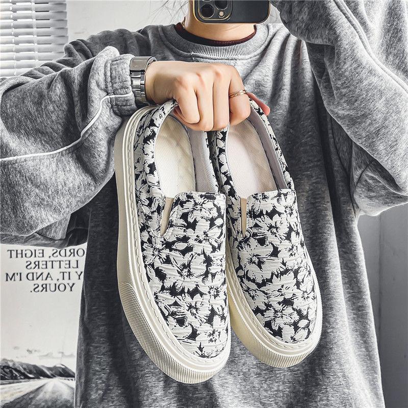 

Модные мужские туфли с принтом, низкие слипоны-мокасины, мужская повседневная обувь, удобные новинки для хайкинга, легальная акция для взрослых, распродажа кроссовок 39