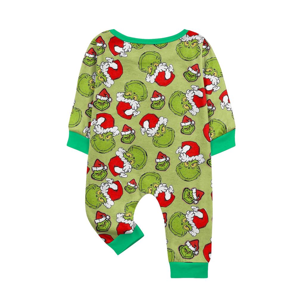 Cartoon Letters Print Family Matching Long Sleeved Parent-child Suit Home Clothes Suit Fall