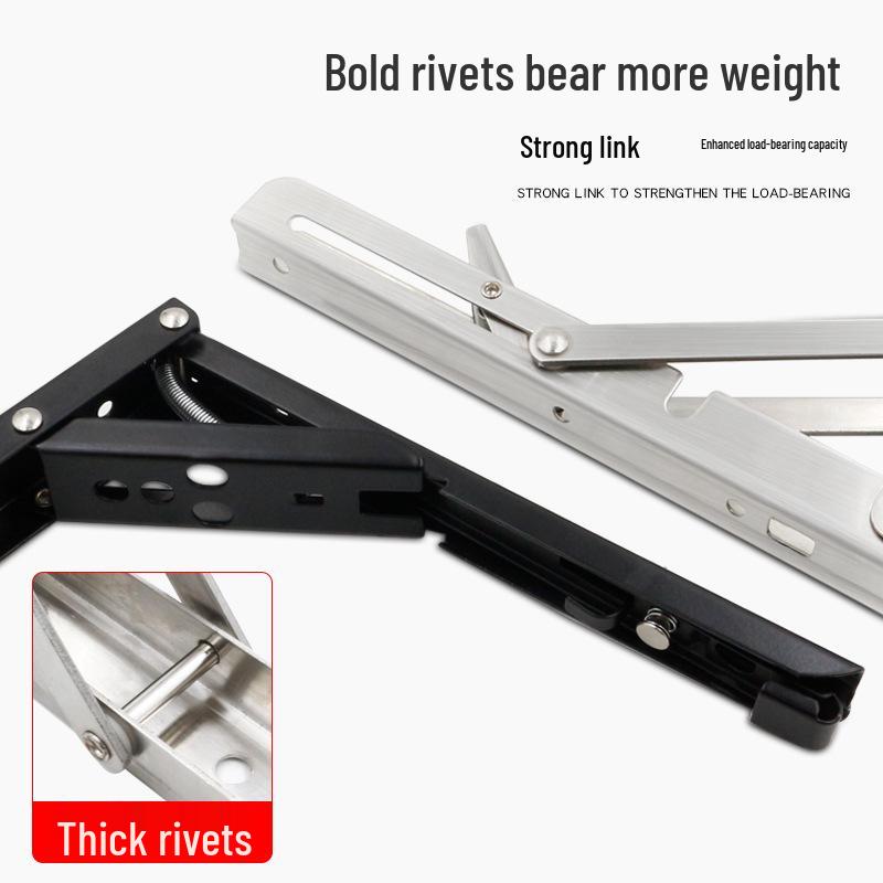Heavy Duty Stainless Steel Folding Triangle Wall Support Bracket