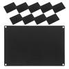 10pcs Aluminum Alloy Blank Tags 15X10Cm Black Metal Engraving Plates For Equipment Nameplate Diy Craft Signage Stamping Blanks