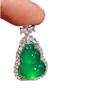 Natural Green Jade Chalcedony Gourd Pendant for Fortune and Prosperity – Agate Accessory Gift