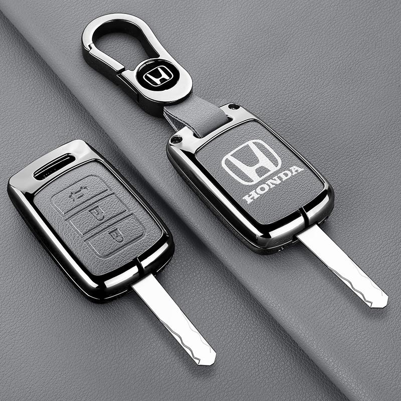 Leather Smart Key Bag Car Remote Key Case Cover Shell Protector For Honda Accord CIVIC CRV Jazz HR-V HRV 2013 2014 2015 2016 IC4