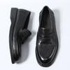 Luxury Design British Loafers Slip On Genuine Leather Breathable Comfortable Black Oxfords Men'S Classic Commuting Formal Shoes